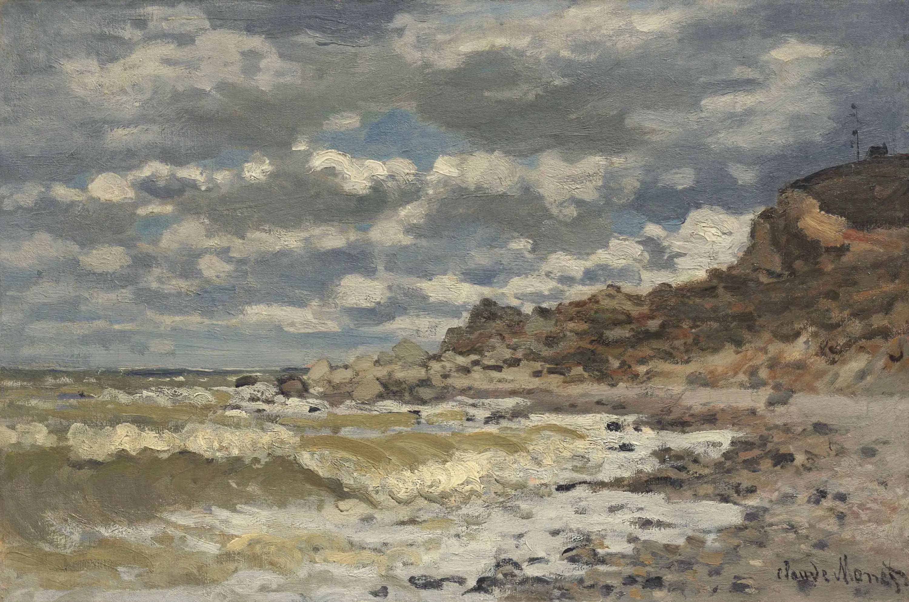 Reproduction du tableau « Bord de mer à Sainte-Adresse - Claude Monet » par Alpha Reproduction en peinture à l’huile