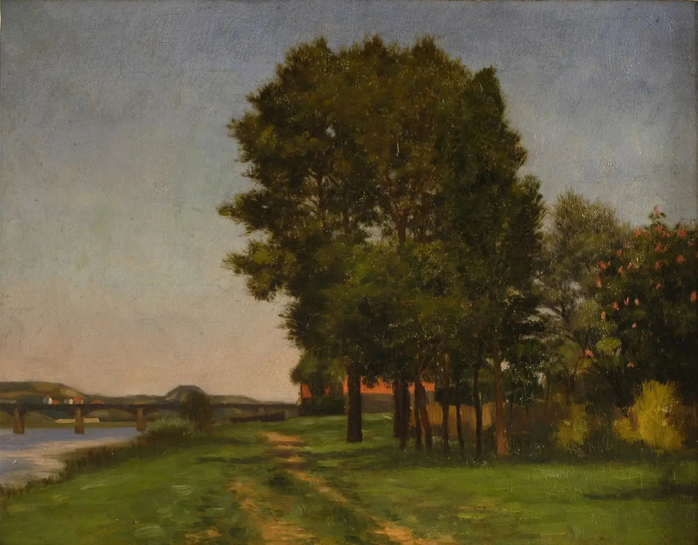 Bord de Seine au Petit Gennevilliers - Gustave Caillebotte image 1 reproduction réalisée par Alpha Reproduction