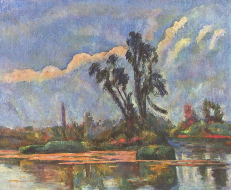 ริมฝั่งแม่น้ำอัวซ - Paul Cézanne