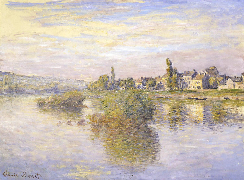 ธนาคารแห่งแม่น้ําแซนที่ Lavacourt W538 - Claude Monet