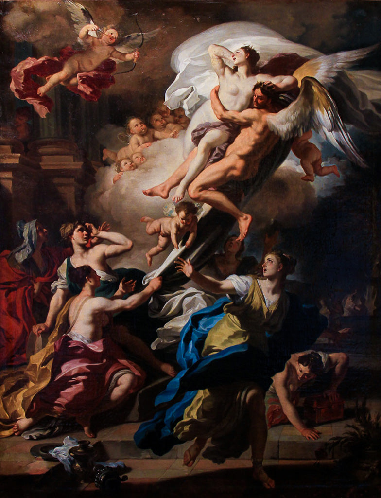 Borée enlevant Oreithyia, fille d'Erechtée - Francesco Solimena
บอรีย์ การลักพาตัวโอไรเทีย, ลูกสาวของเอเรคเทีย - ฟรานเชสโก โซลิเมนา