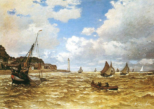 Bouche de la Seine à honfleur - Claude Monet - Reproductions de tableaux et peintures haut de gamme