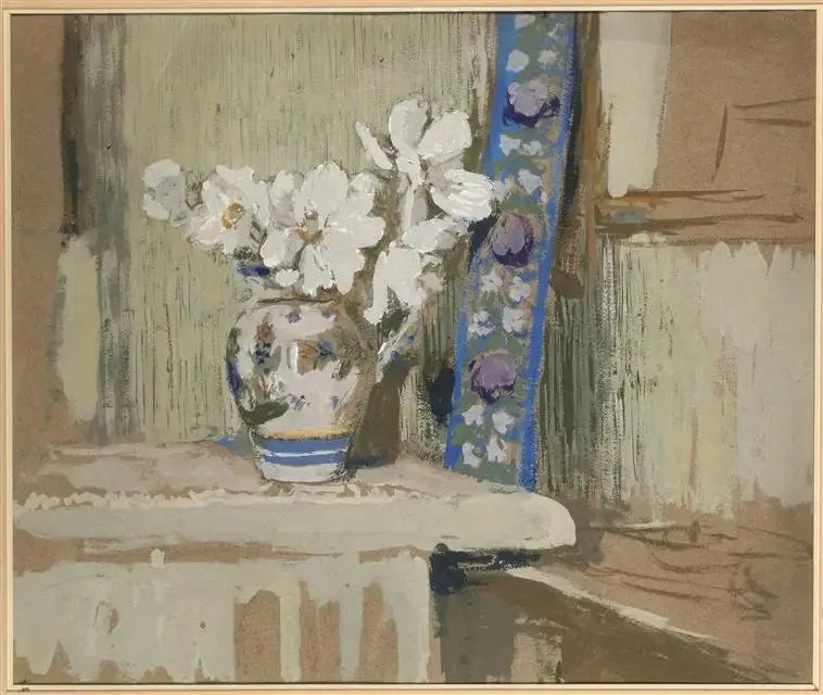 ช่อดอกแอนิโมนขาว - Édouard Vuillard