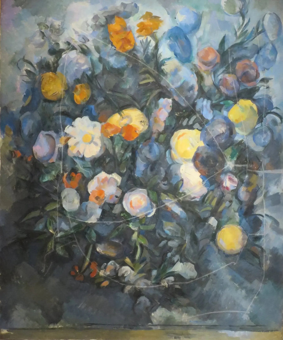 ช่อดอกไม้ ตามแบบของ Delacroix - Paul Cézanne