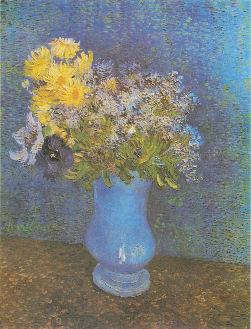 ช่อดอกไม้ในแจกันสีน้ำเงิน - Vincent van Gogh