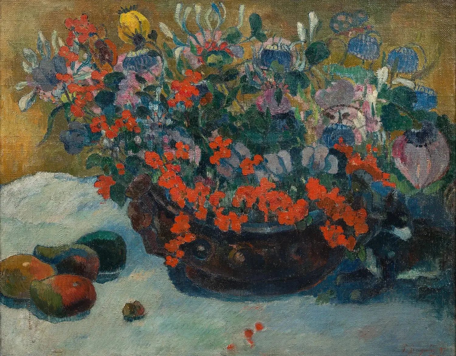 Bouquet de fleurs - Paul Gauguin image 1 reproduction réalisée par Alpha Reproduction