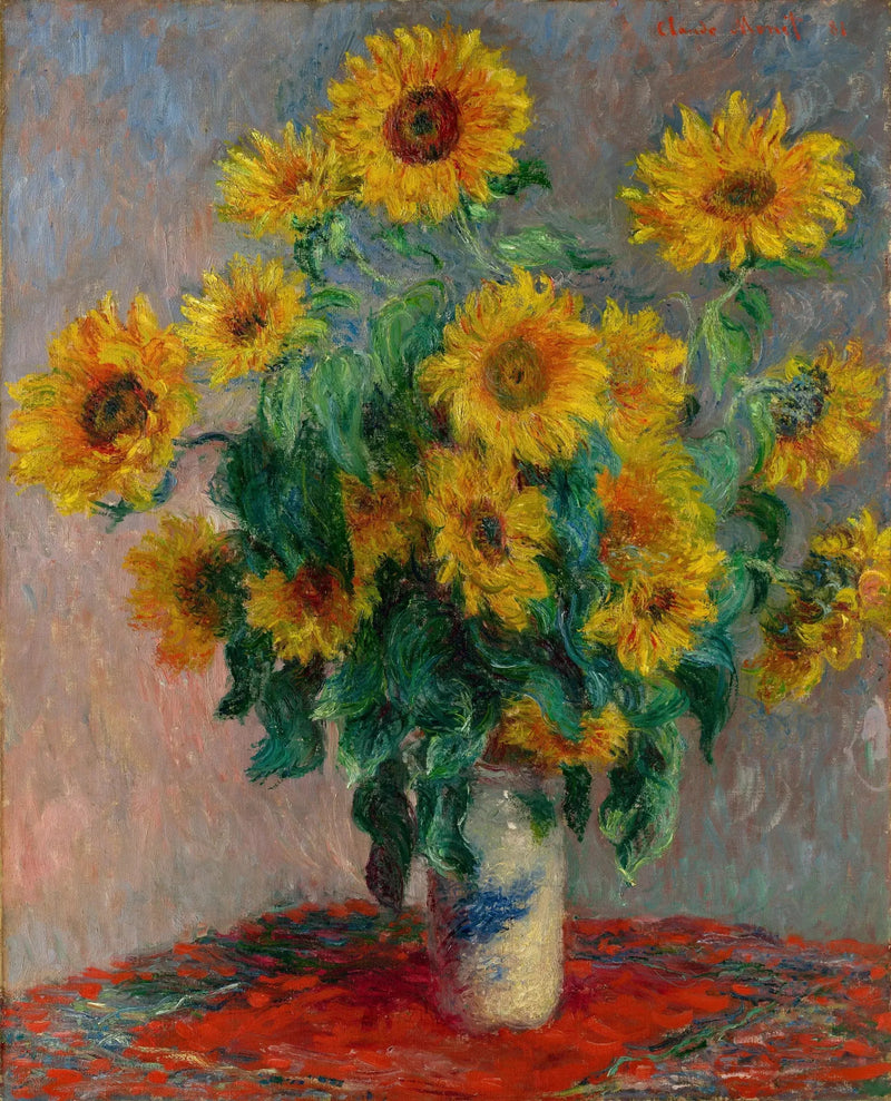 ช่อดอกทานตะวัน - Claude Monet