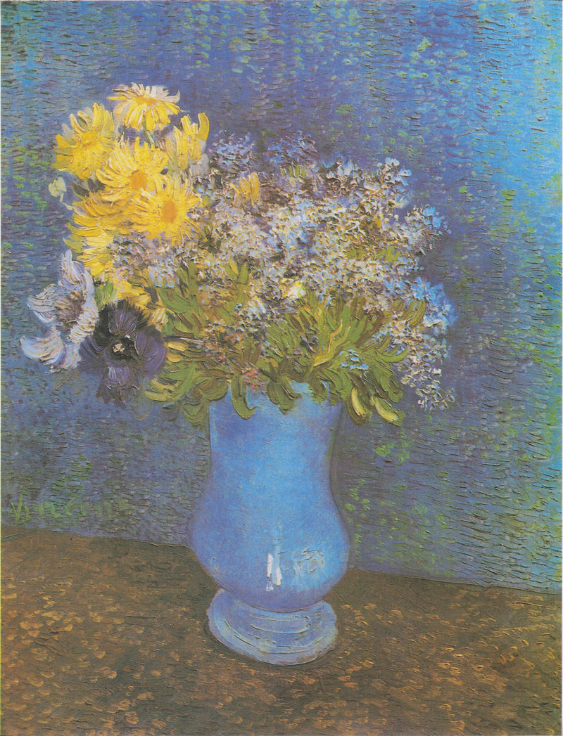 ช่อดอกไม้ในแจกันสีน้ำเงิน - Vincent van Gogh