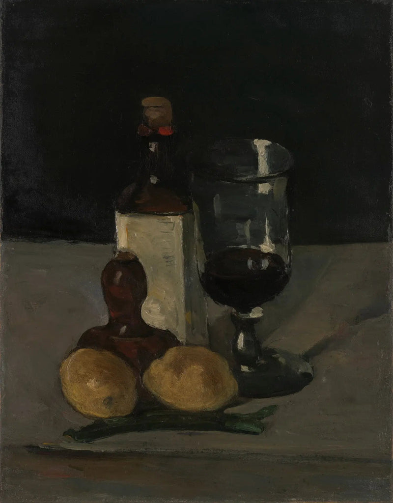 ขวด แก้ว และมะนาว - Paul Cézanne