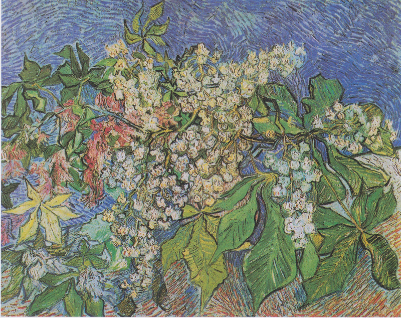 กิ่งต้นม้าลายที่มีดอก - Vincent van Gogh