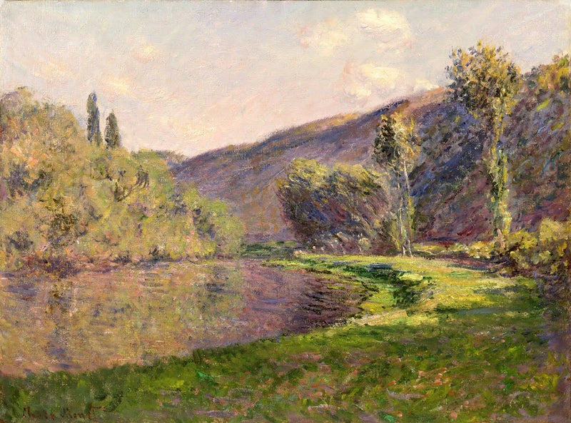 Le Bras de Jeufosse บ่ายแก่ๆ W910 - Claude Monet
