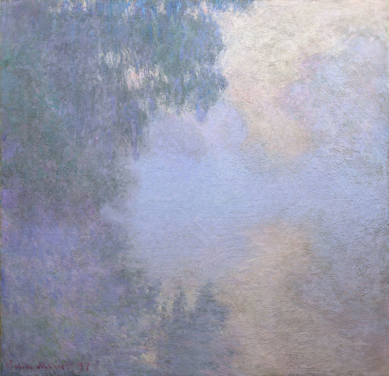 Bras de Seine ใกล้ Giverny, หมอก, Chicago W1475 - Claude Monet