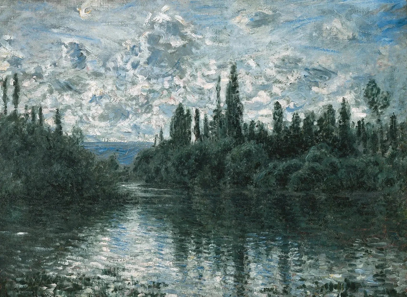 Bras de la Seine près de Vétheuil W482 par Claude Monet, collection Pérez Simón