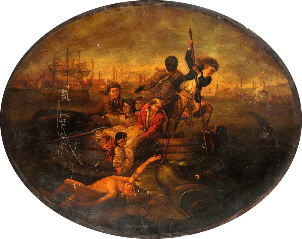 Brook Watson attaqué par un requin dans le port de La Havane 1749 - John Singleton Copley - Alpha Reproduction