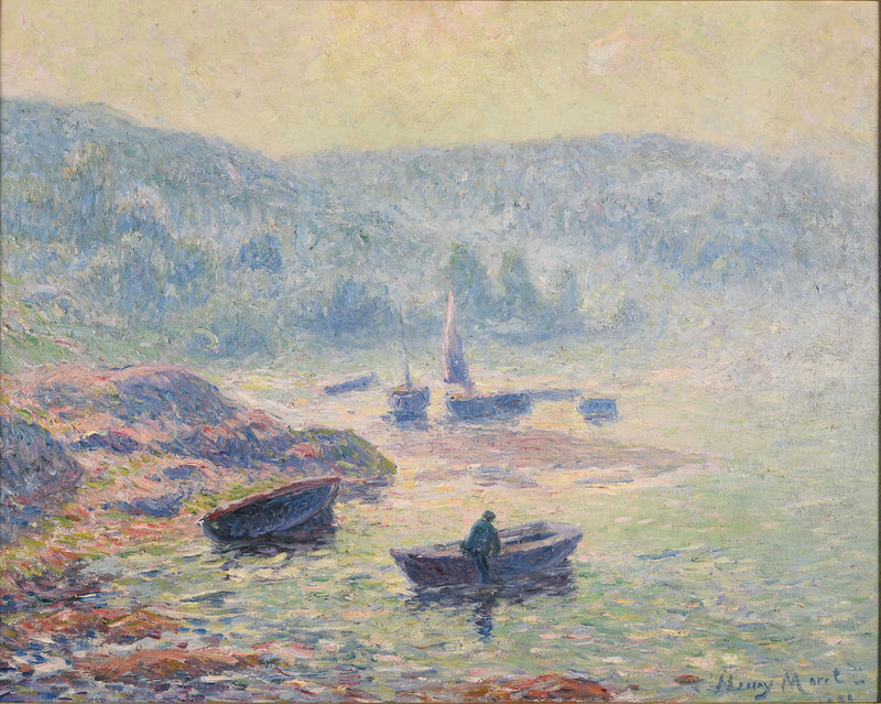 สเปรย์บนแม่น้ำที่ Pont-Aven - Henry Moret