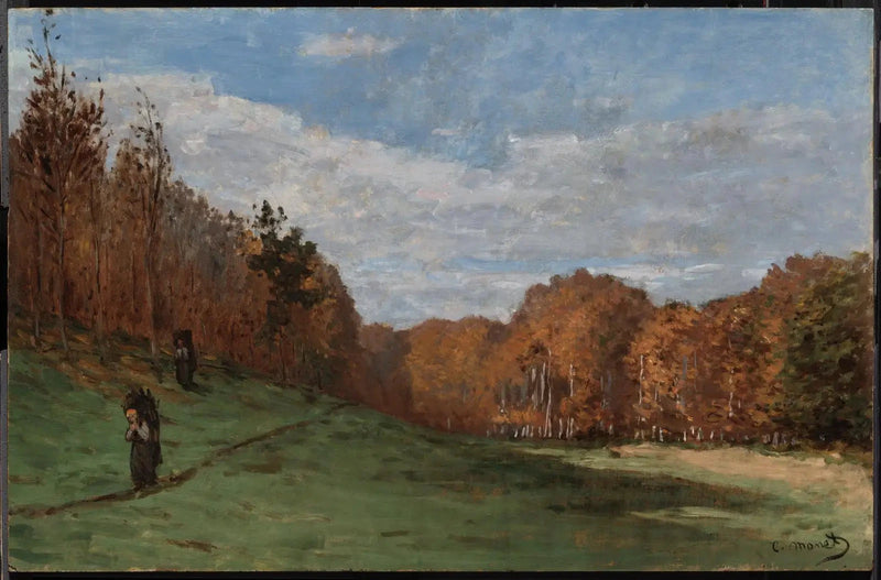 คนตัดไม้ที่ชายป่า W18 - Claude Monet