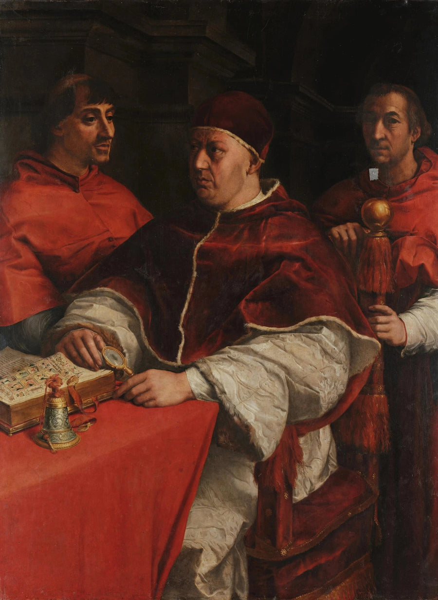 Portrait du pape Léon X - Raphaël Sanzio - Réproduction huile sur toile