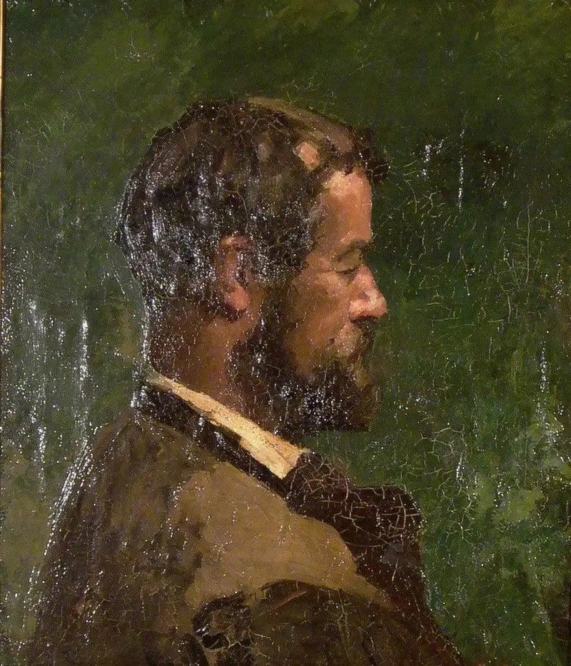 รูปปั้นชายด้านข้าง - Gustave Courbet