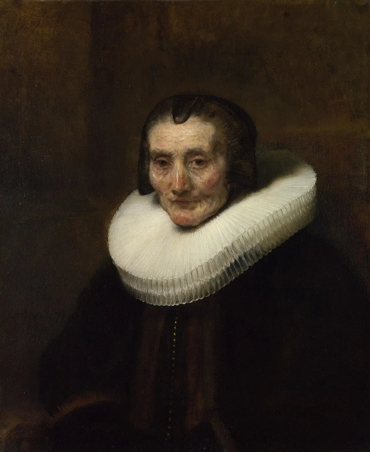 Buste de Margaretha de Geer - Rembrandt image 1 reproduction artisanale de tableau