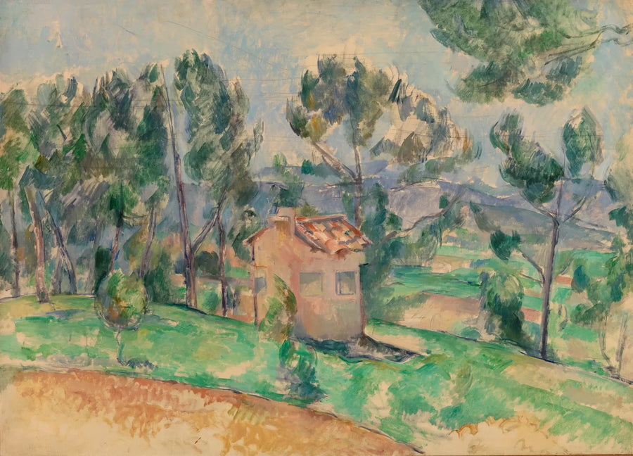 กระท่อมล่าสัตว์ในโพรวองซ์ - Paul Cézanne