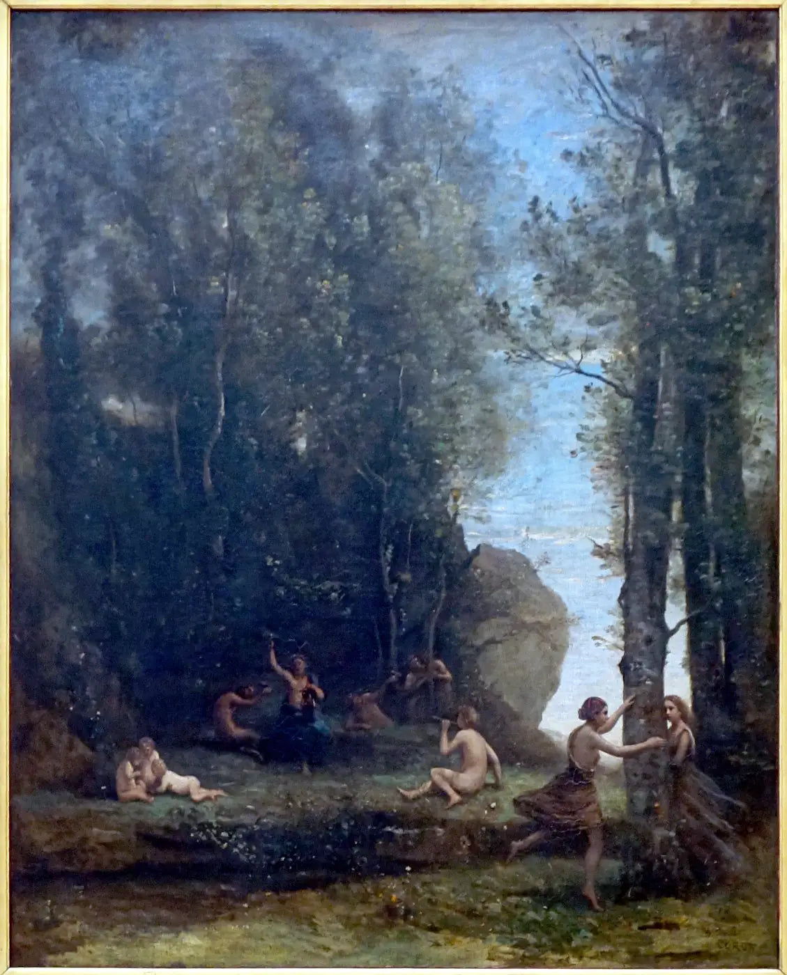 Cache-Cache - Jean-Baptiste Camille Corot - Alpha Reproduction