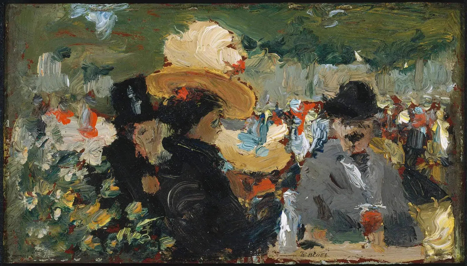 Café Bleu, Saint-Cloud - Robert Henri image 1 reproduction d’œuvre d’art à l’huile