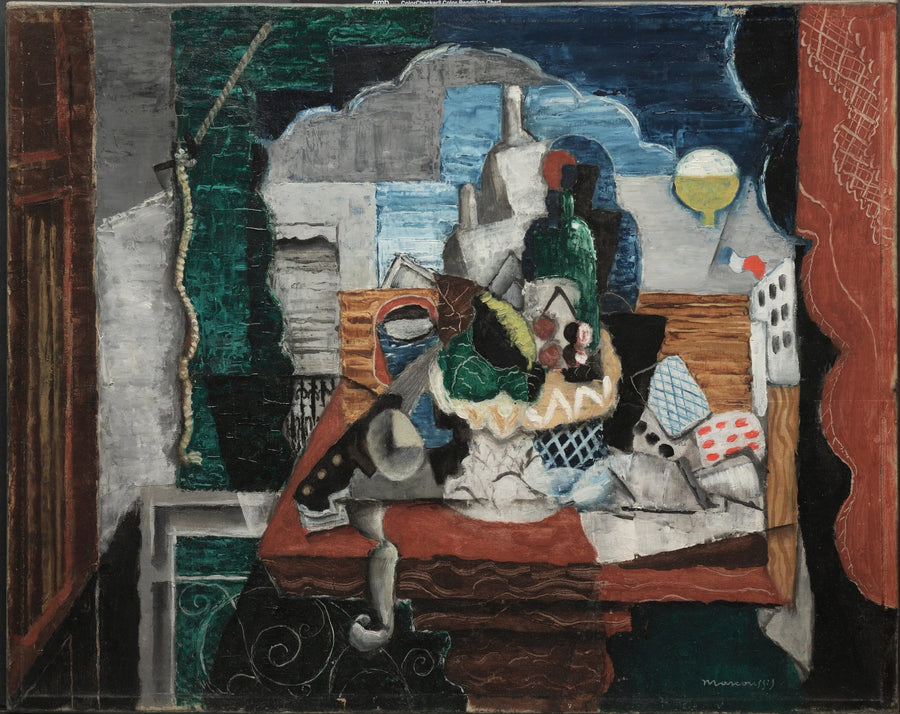 Café de nuit - Louis Marcoussis image 1 tableau peint à l’huile sur toile