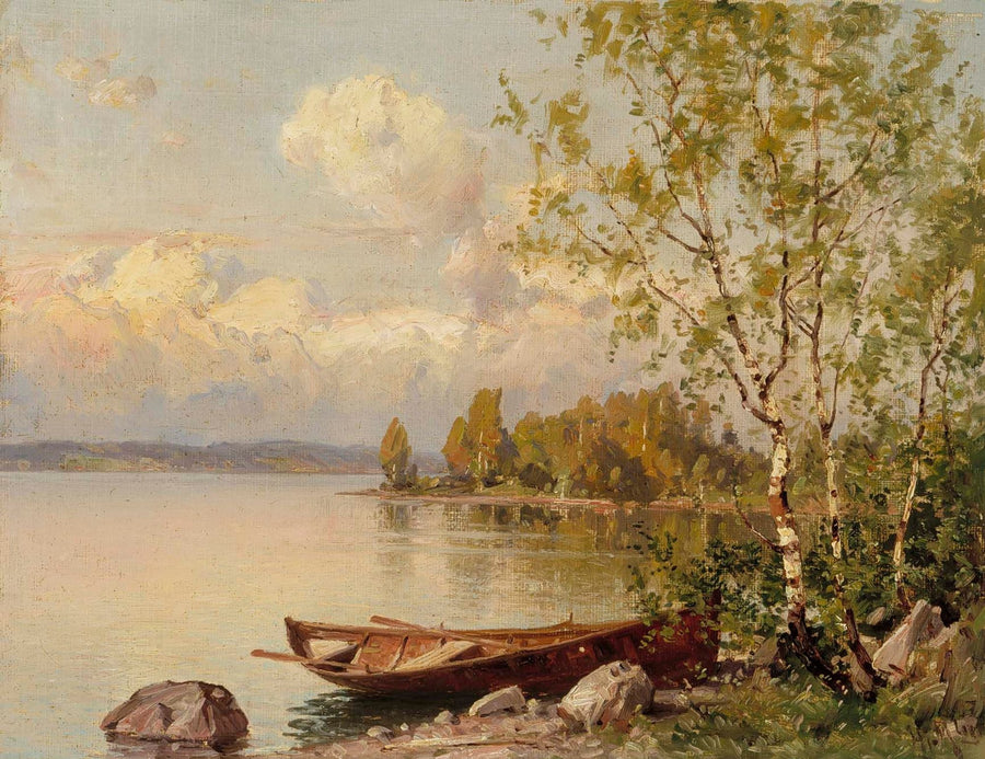 Calme soir d’été, vue du Häme, Hjalmar Munsterhjelm, 1860–1905