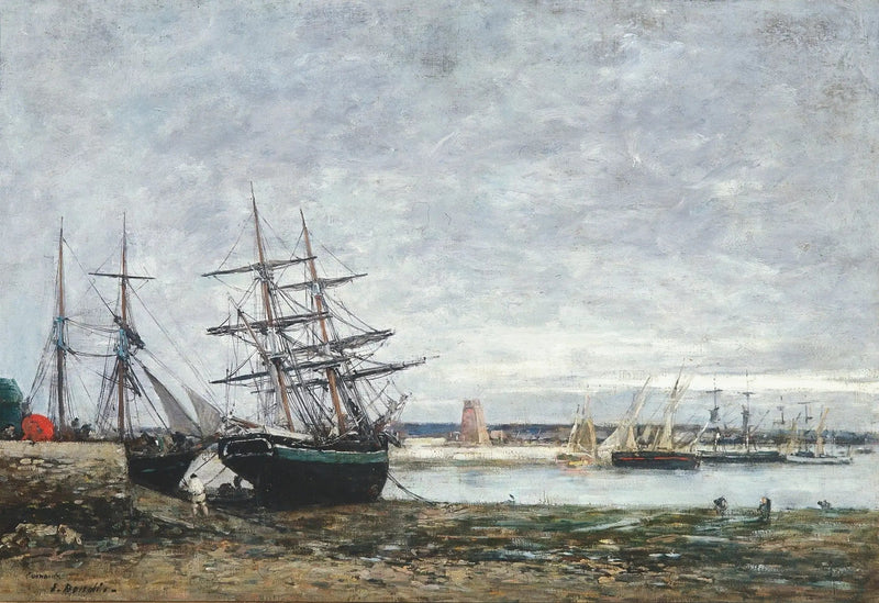 Camaret, น้ำลงในอ่าว - Eugène Boudin