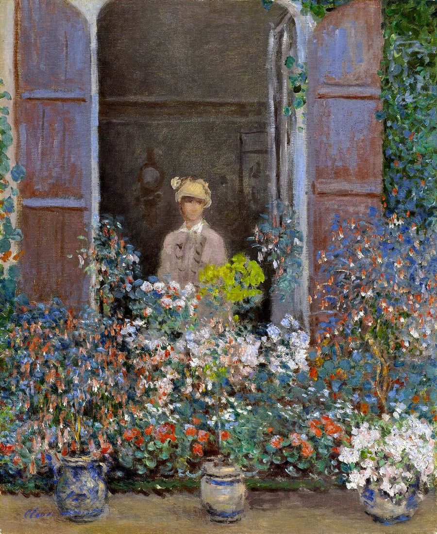 คามิลล์ที่หน้าต่างของเธอ Argenteuil W287 - Claude Monet