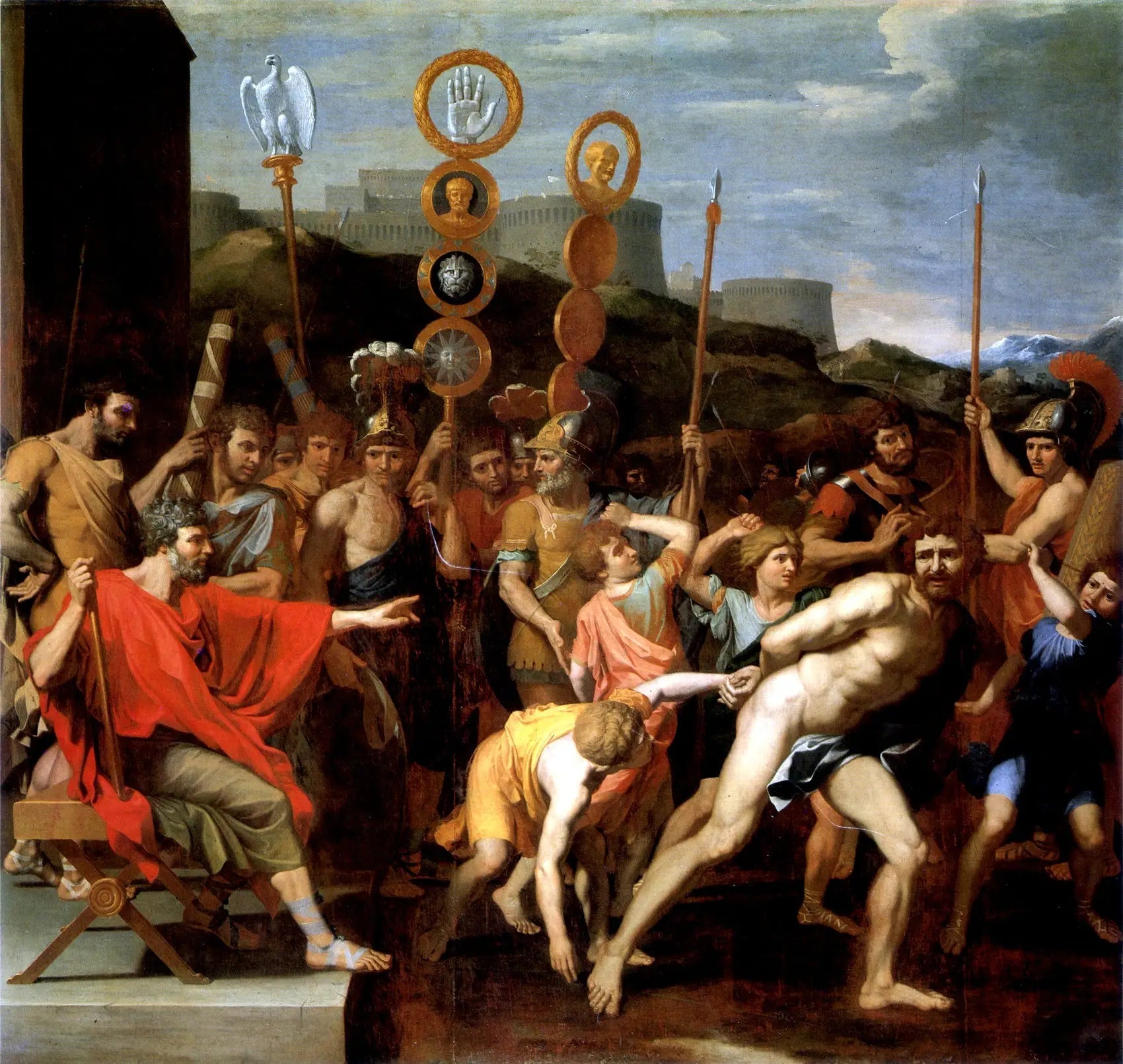 Camille livre le maître d’école de Faléries à ses écoliers - Nicolas Poussin - Alpha Reproduction