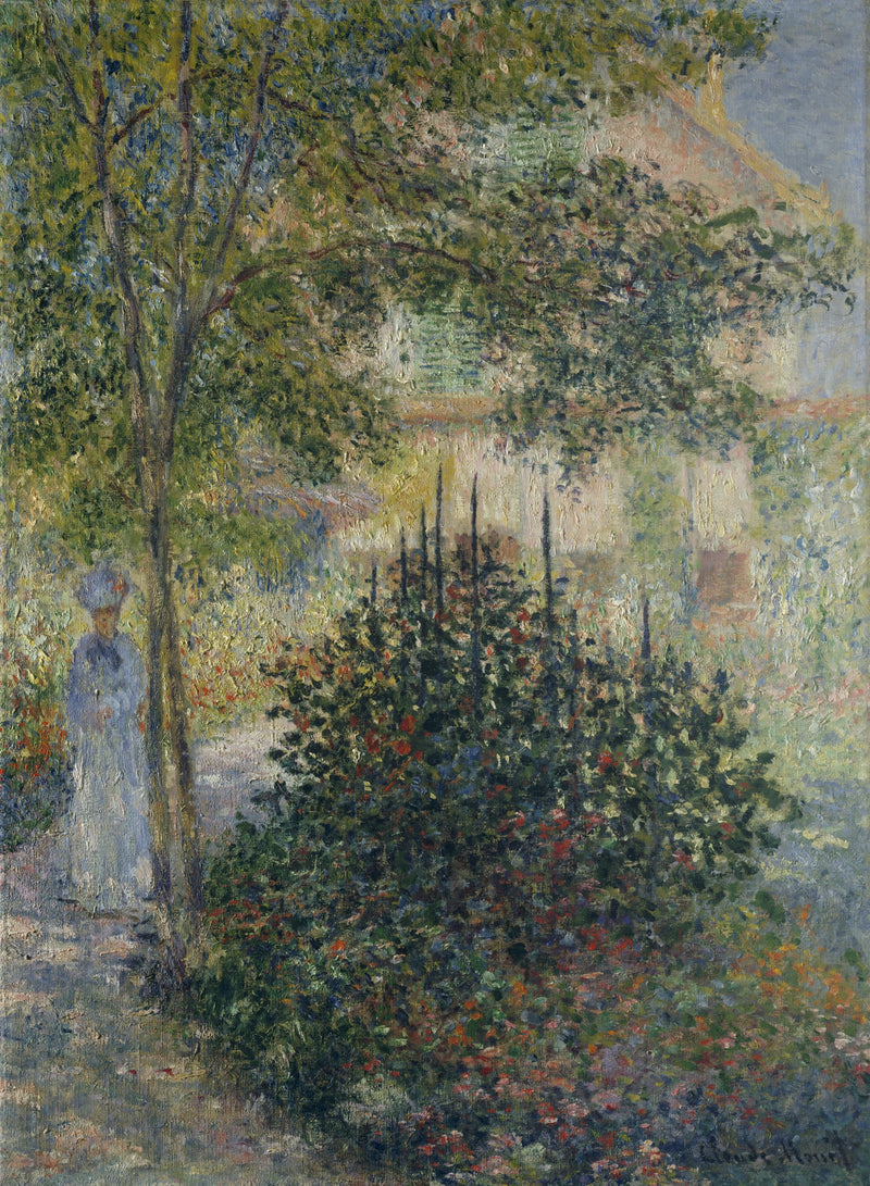 Camille Monet ในสวนใน Argenteuil W410 - Claude Monet