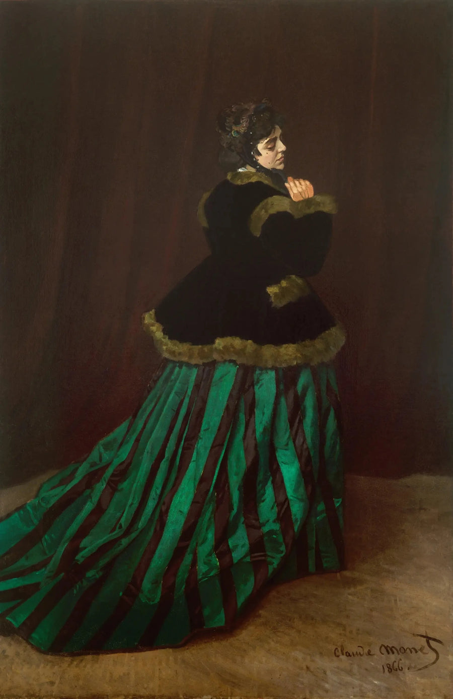 Camille หรือผู้หญิงในชุดสีเขียว W65 - Claude Monet