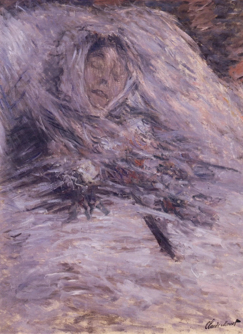 คามิลล์ บนเตียงมรณะของเธอ - Claude Monet