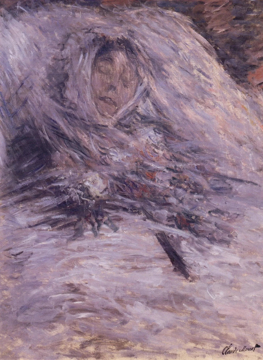 Camille sur son lit de mort - Claude Monet image 1 tableau peint à l’huile sur toile