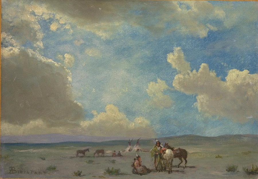 ค่ายอินเดีย - Albert Bierstadt