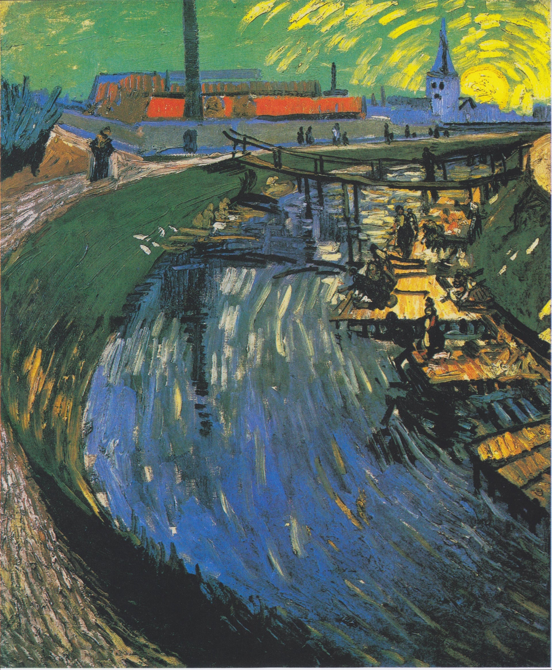 Canal avec des lavandières F427 de Vincent van Gogh