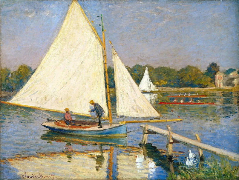 ชาวเรือใน Argenteuil W324 - Claude Monet