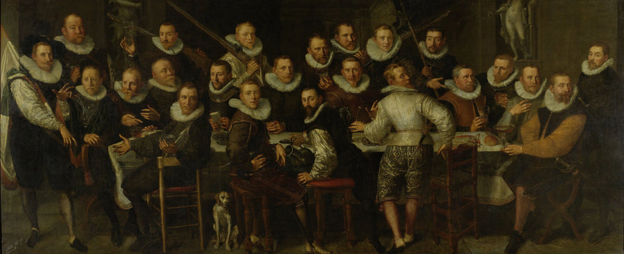 Le caporalisme du capitaine Gillis Jansz Valckenier et du lieutenant Pieter Jacobsz Bas, Amsterdam, 1599 - Pieter Isaacsz