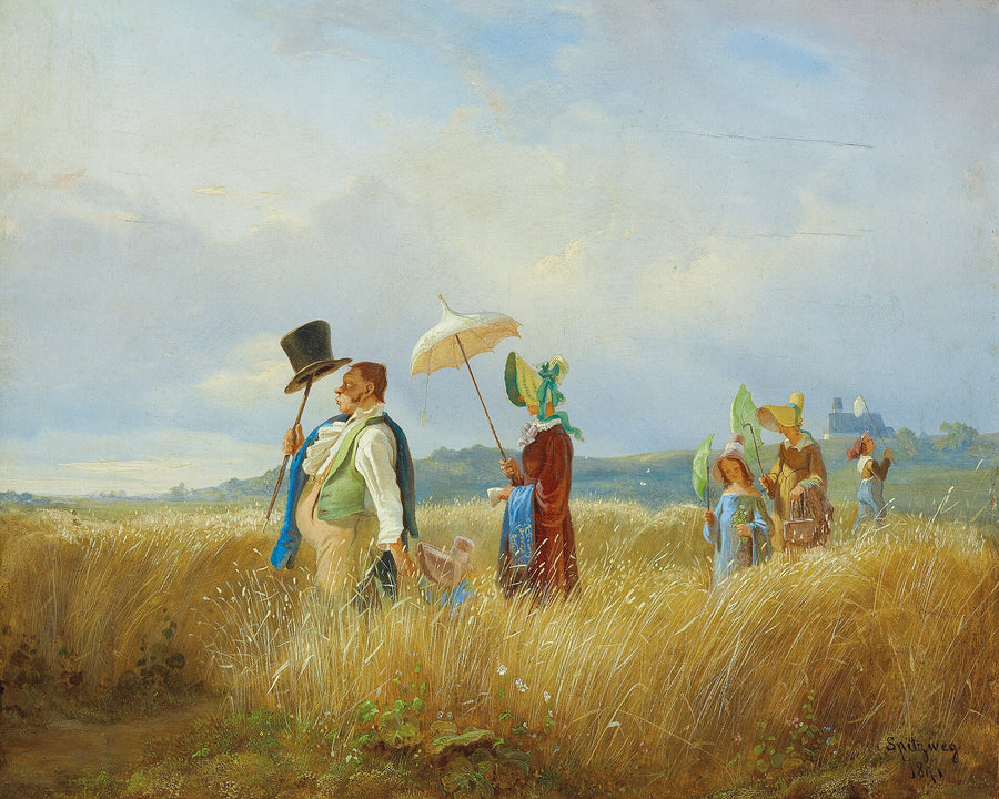 Der Sonntagsspaziergang (La Promenade dominicale) - Carl Spitzweg
