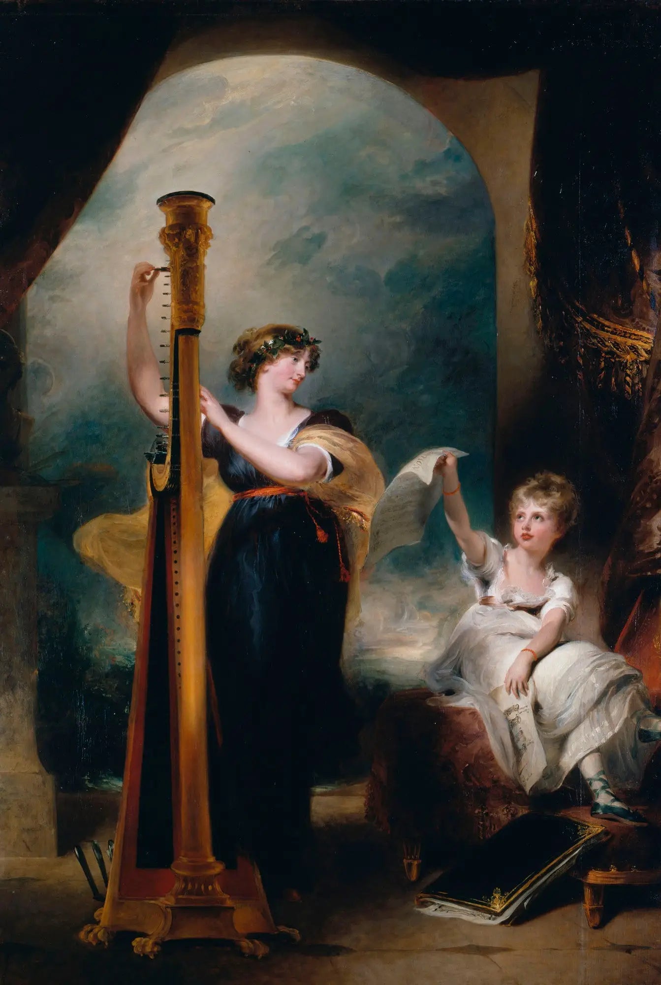 Caroline, princesse de Galles, et la princesse Charlotte - Thomas Lawrence image 1 reproduction de peinture à l’huile