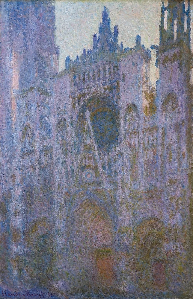 Cathédrale de Rouen le matin, dominante rose de Claude Monet, 1894 – Fondation B. et E. Goulandris, Wildenstein 1353