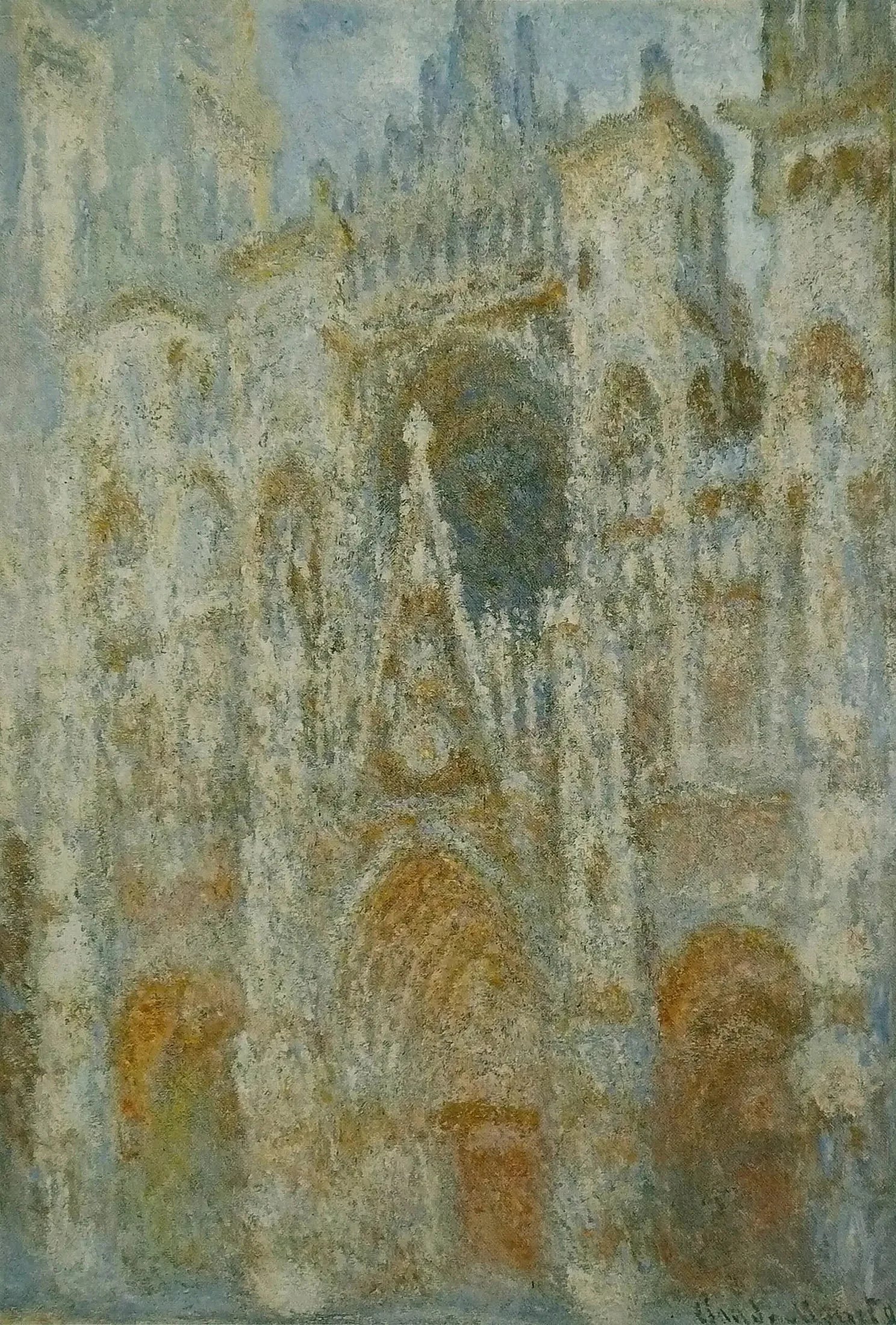 Cathédrale de Rouen, le Portail, soleil matinal de Claude Monet, 1893 – musée d’Orsay RF 2000, Wildenstein 1355