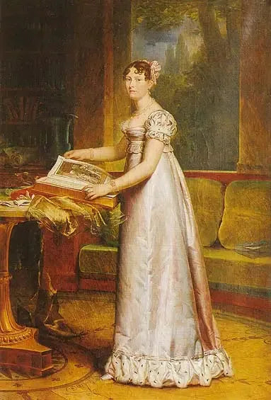 Catherine-Frédérique-Sophie-Dorothée de Wurtemberg, reine de Westphalie (1783-1835) - François Gérard image 2 copie de tableau peinte à la main