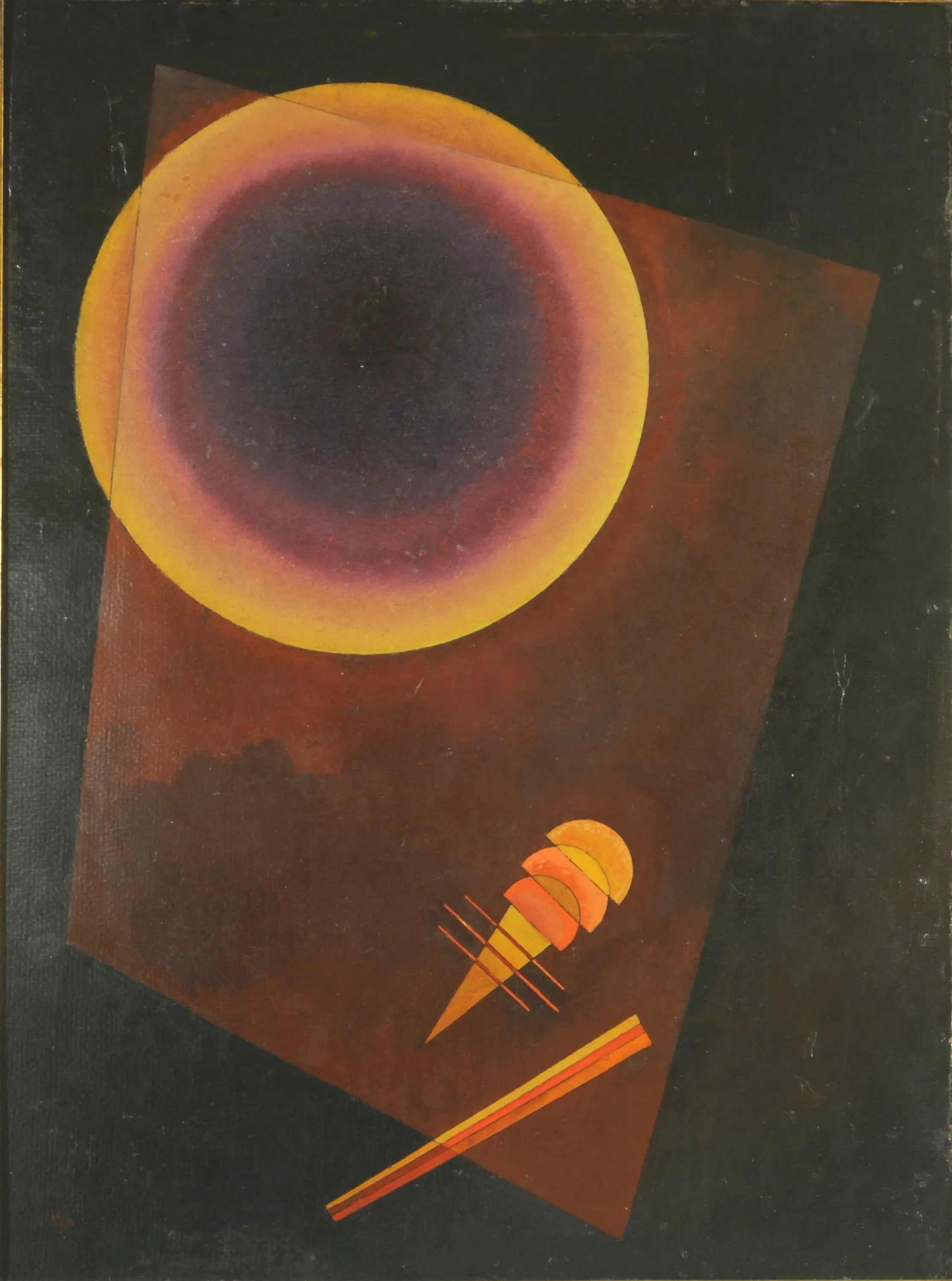 Cercle (avec du marron) - Vassily Kandinsky image 1 reproduction artisanale de tableau