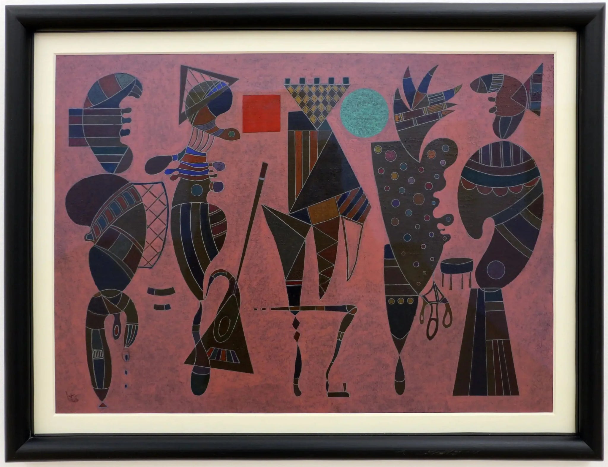 Cercle et Carré - Vassily Kandinsky image 1 reproduction de peinture à l’huile