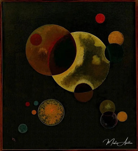 Cercles lourds - Vassily Kandinsky - Reproductions de tableaux et peintures haut de gamme