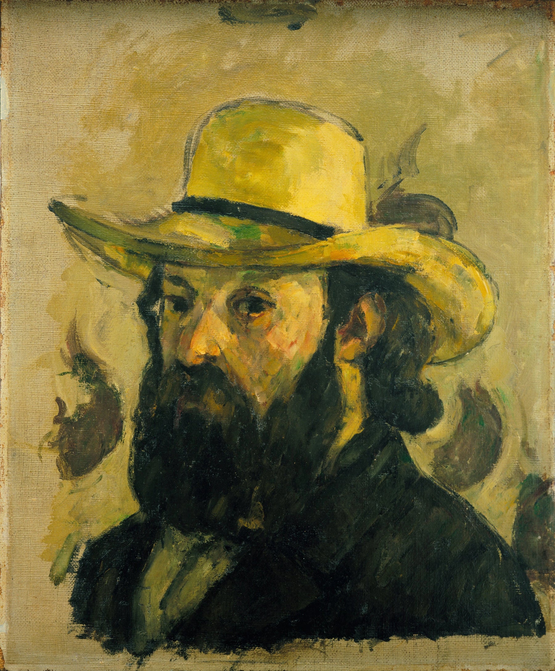 Autoportrait au chapeau de paille, 1878–1879, Paul Cézanne, Museum of Modern Art – reproduction peinture à l’huile sur toile