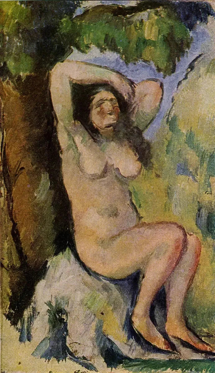 Baigneuse assise vers 1875 Paul Cézanne Columbus Museum of Art – reproduction peinture à l’huile sur toile