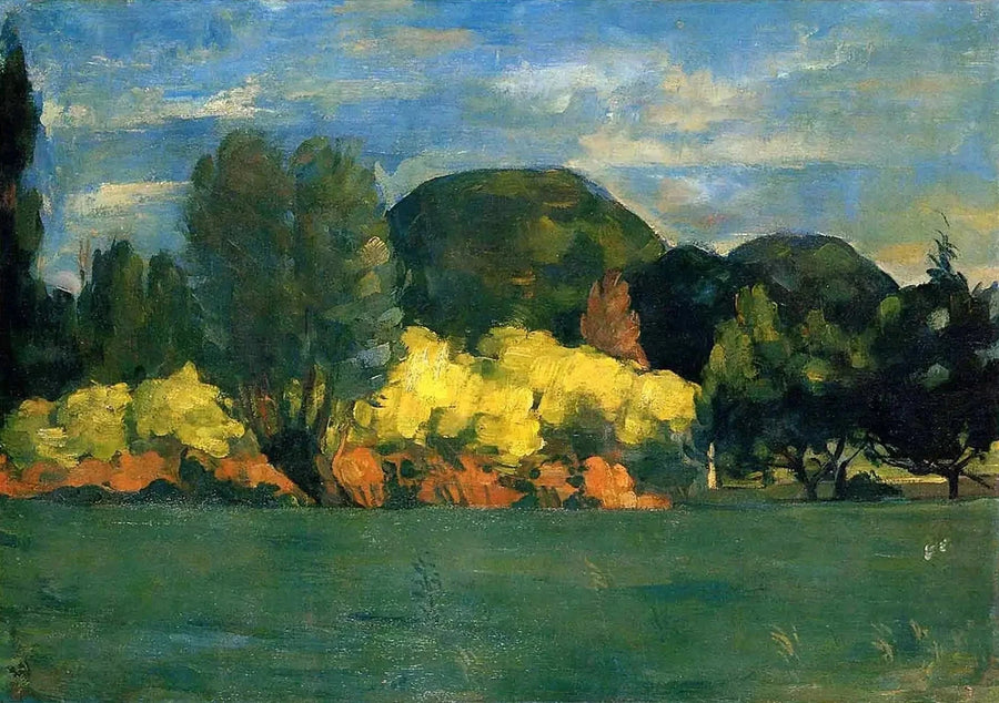 Bosquet au Jas de Bouffan 1875–1876 de Paul Cézanne collection Black FWN 88 – reproduction peinture à l’huile sur toile